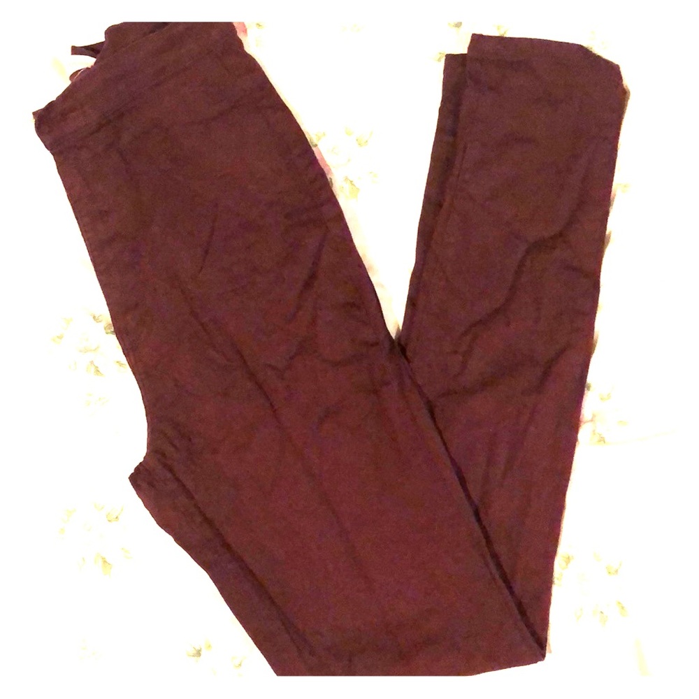 Burgundy high waisted jeans